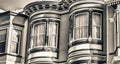 Classic home architecture of San Francisco buildings, California