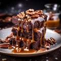 Classic Homemade Brownies with a Twist Royalty Free Stock Photo