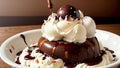 Classic Hot Fudge Sundae for National Hot Fudge Sundae Day.AI Generated Royalty Free Stock Photo