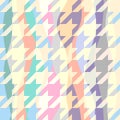 Classic Hounds-tooth pattern in a patchwork collage style. Royalty Free Stock Photo