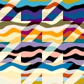 Classic Hounds-tooth pattern in a patchwork collage style. Royalty Free Stock Photo
