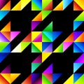 Classic Hounds-tooth pattern in a patchwork collage style. Royalty Free Stock Photo