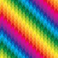 Classic Hounds Tooth Pattern in Rainbow Colors