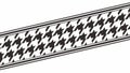 Classic Houndstooth Border Vector, Timeless Textile Pattern, vector design Generative AI Royalty Free Stock Photo