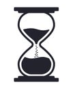 Classic hourglass sign sandglass icon