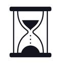 Classic hourglass symbol sandglass icon Royalty Free Stock Photo