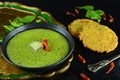 Makki Ki Roti with Sarson Ka Saag Royalty Free Stock Photo