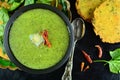 Makki Ki Roti with Sarson Ka Saag Royalty Free Stock Photo