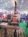 Amazing wooden chair in Indian art festival