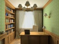 Classic interior. 3D render