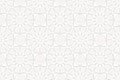 Classic Islamic seamless beige pattern vector traditional line texture with flower and leaf. Graphic illustration geometric arabic