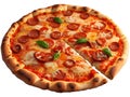 Classic itali Pizza. Generative AI.