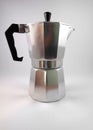 Classic italian coffee maker Royalty Free Stock Photo