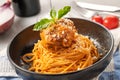 Hearty and Flavorful: Classic Italian Pasta Dish Royalty Free Stock Photo