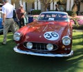 Classic italian race car front view Royalty Free Stock Photo