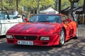 classic Italian red sports car, the Ferrari 348 TB