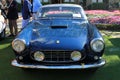 Classic italian sports car frontal view
