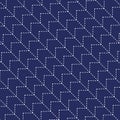 Classic japanese quilling. Sashiko. Seamless pattern. Abstract backdrop. Geometric background. Needlework texture. Pattern fills.