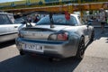 classic Japanese sports car from the 90s, the two-seater Honda S2000 with gray spoiler