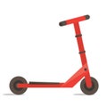 Classic kick scooter vector illustration.