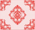 Classic lace damask ornament Royalty Free Stock Photo