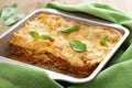 Classic lasagna bolognese Royalty Free Stock Photo