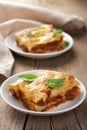 Classic lasagna bolognese Royalty Free Stock Photo