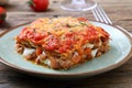 Classic Lasagna with bolognese sauce Royalty Free Stock Photo