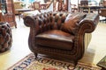 Classic leather armchair