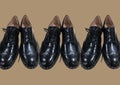 Classic leather oxfords shoes. Clothes collage