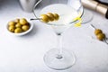 Classic lemon drop martini