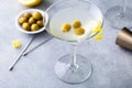 Classic lemon drop martini