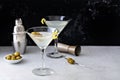 Classic lemon drop martini