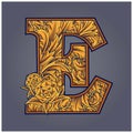 Classic lettering E monogram logo timeless elegance