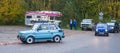 Classic Polish old little cars Polski Fiat 126p driving