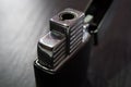 Classic lighter. object photography style Royalty Free Stock Photo