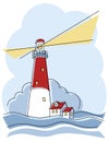 Classic Lighthouse Royalty Free Stock Photo