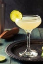 Classic Lime Daiquiri Cocktail Royalty Free Stock Photo