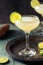 Classic Lime Daiquiri Cocktail Royalty Free Stock Photo