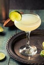 Classic Lime Daiquiri Cocktail Royalty Free Stock Photo