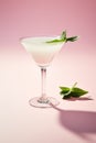 Classic Lime Daiquiri Cocktail with a Garnish Royalty Free Stock Photo