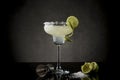 Glass of lime margarita Royalty Free Stock Photo