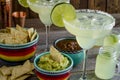 Classic Lime Margarita Drinks Royalty Free Stock Photo