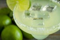 Classic Lime Margarita Drinks Royalty Free Stock Photo