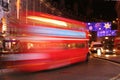 London bus moving Royalty Free Stock Photo
