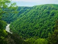 A classic look at The New River Gorge National Park - West Virginia - USA Royalty Free Stock Photo