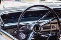 Classic Low Rider Cockpit Styled with Chrome Dashboard Royalty Free Stock Photo