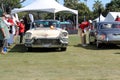 Classic luxury american car driving Royalty Free Stock Photo