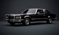 Classic Black Luxury Sedan Royalty Free Stock Photo