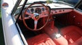 Classic luxury white Ferrari interior Royalty Free Stock Photo